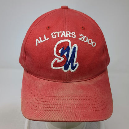 Richardson Baseball Cap Red OS All Stars 2000 SN Logo Signed Brim Hat Vintage