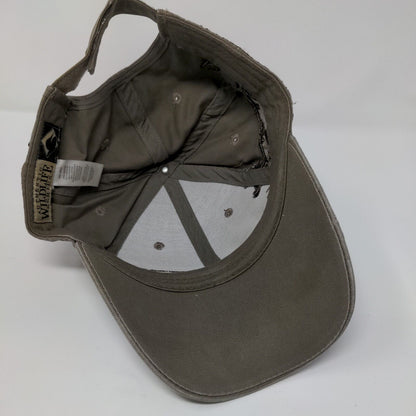 Case Agriculture Strapback Hat Tan OSFA Adjustable Embroidered Deer Wildlife