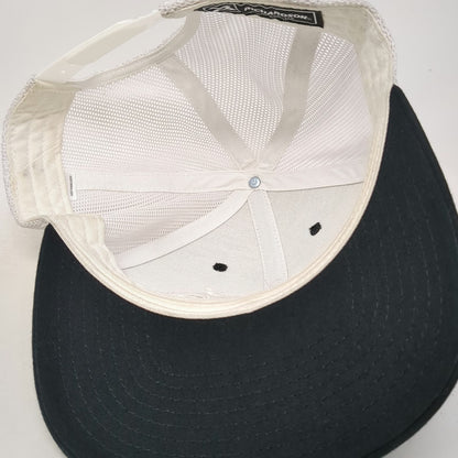 Richardson Trucker Hat Black One Size Sawtooth USA Mountain Mesh Snapback