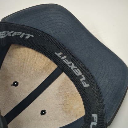 Hurley Baseball Cap Black XL Flexfit Embroidered Logo Curved Brim Stretch Hat
