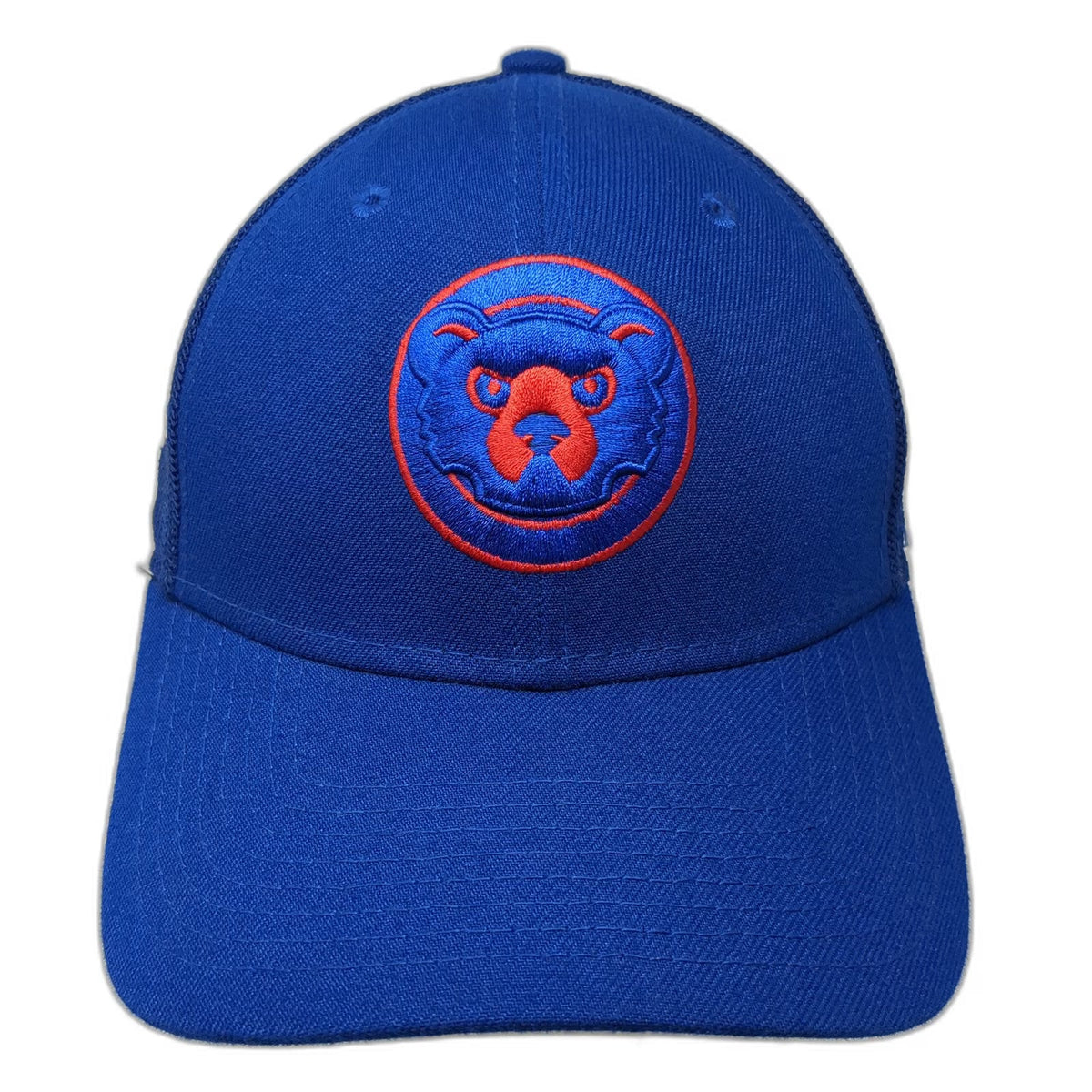 Chicago Cubs MLB New Era Baseball Cap Blue L Mesh Back Stretch Fit 39THIRTY Hat