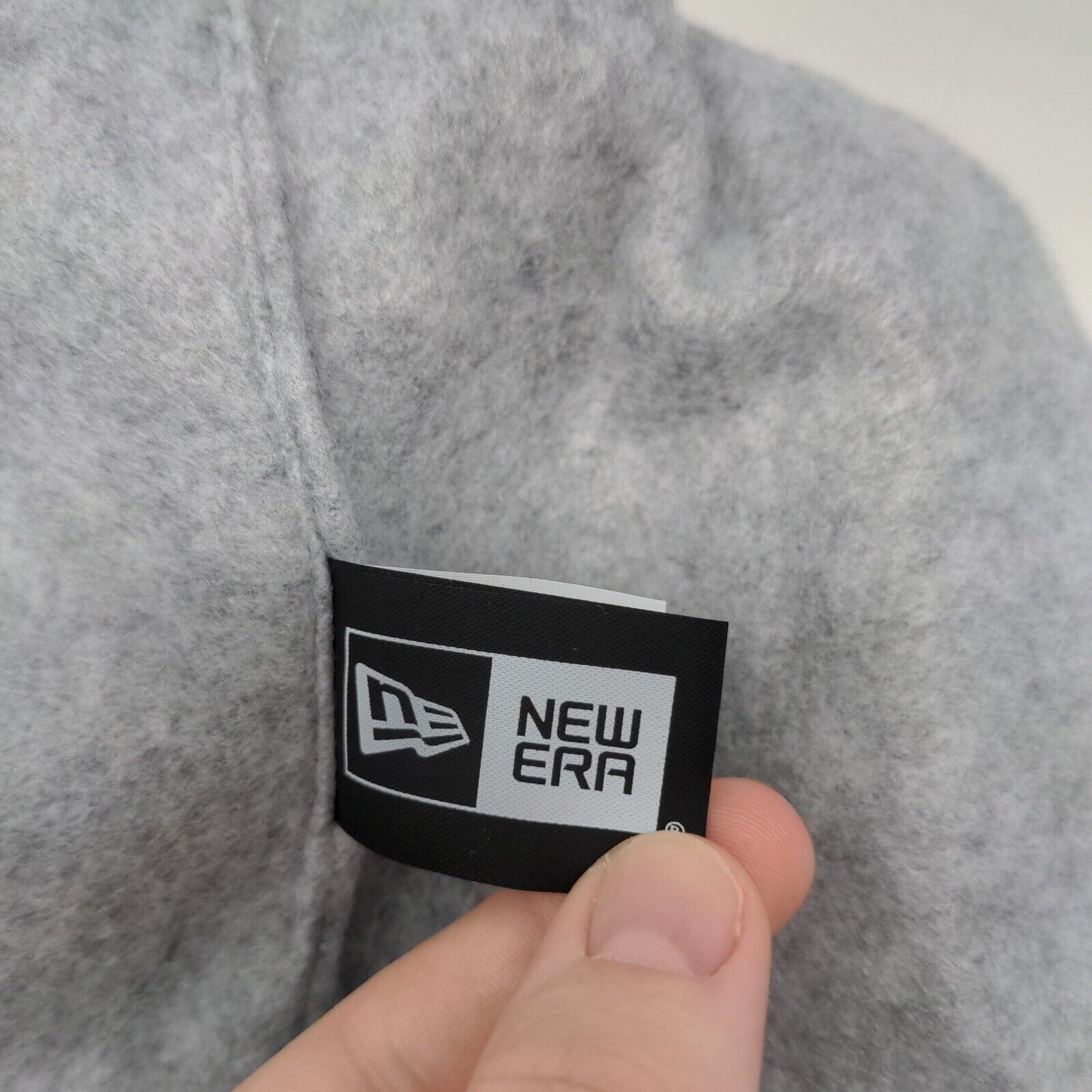 New Era Mens Knit Beanie Hat Gray Black Embroidered Purdue Grand Prix Foundation