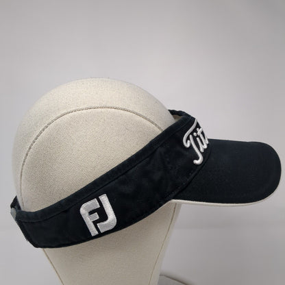 Titleist FJ PRO V1 Golf Sun Visor Black One Size Adjustable Embroidered