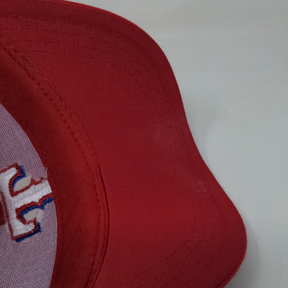 Coca Cola Mens Strapback Hat Multicolor Size OSFM Embroidered Texas Rangers Logo