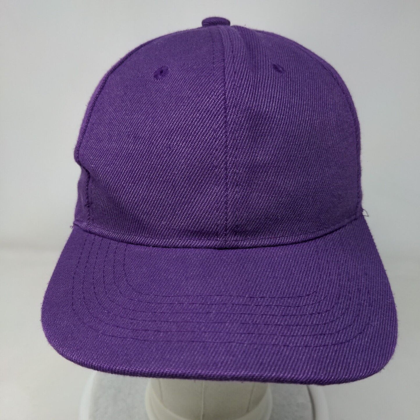 S7 Star Strapback Hat Purple One Size Adjustable Vented Holes 6 Panel Blank
