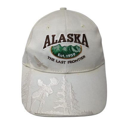 Alaska Est. 1959 The Last Frontier Slideback Hat Tan OS Adjustable Arctic Circle