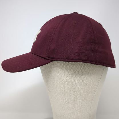 Under Armour Baseball Cap Red XL Stretch Fit Embroidered Logo Curved Brim Hat