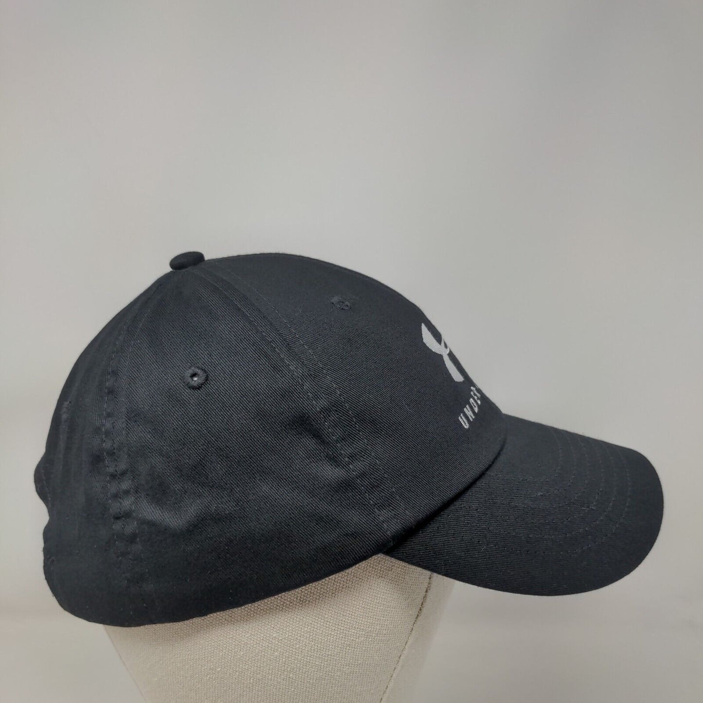 Under Armour Slideback Hat Black OSFA Embroidered Logo Free Fit