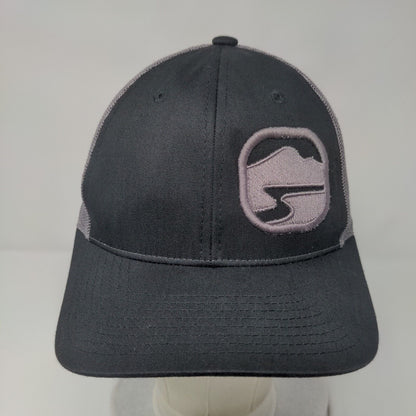 Richardson Snapback Trucker Hat Black M/L Adjustable Mesh Back 6 Panel