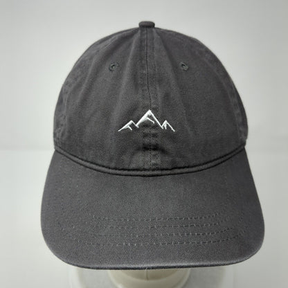 Mountain Slideback Hat Gray One Size Adjustable Embroidered Outdoor Cap