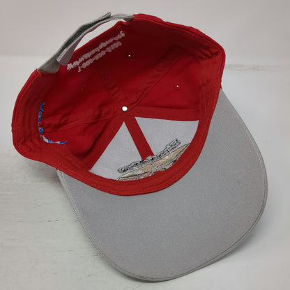 ShadePro Baseball Cap Gray Red One Size Quartzsite 2019 American Flag RV Legacy
