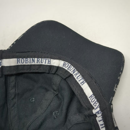 Robin Ruth New York Baseball Cap Black Gray One Size Allover Print City Hat