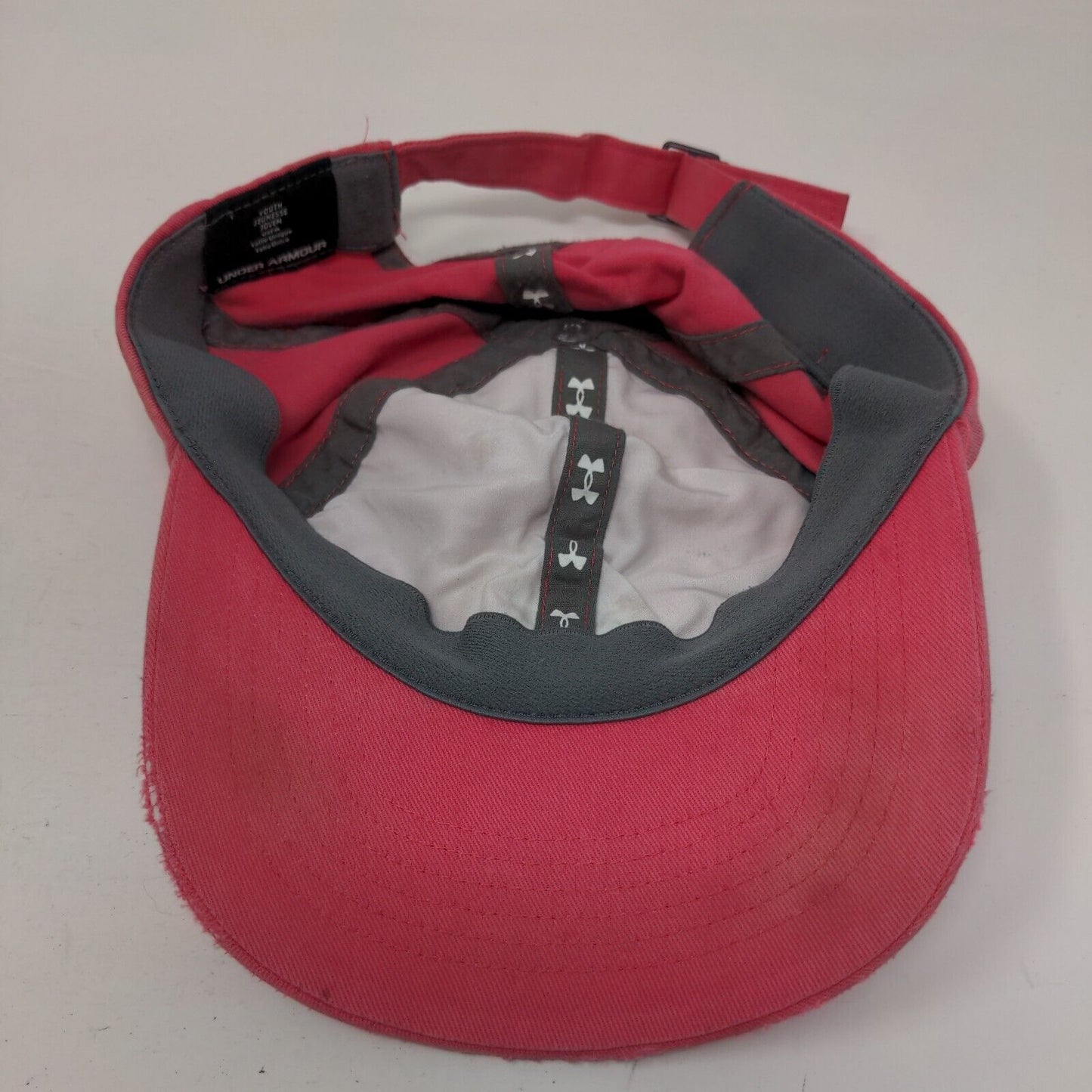 Under Armour Youth Slideback Hat Pink One Size Adjustable Embroidered 6 Panel