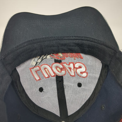 Lucas Racing Strapback Baseball Cap Blue One Size Adjustable Embroidered 6 Panel