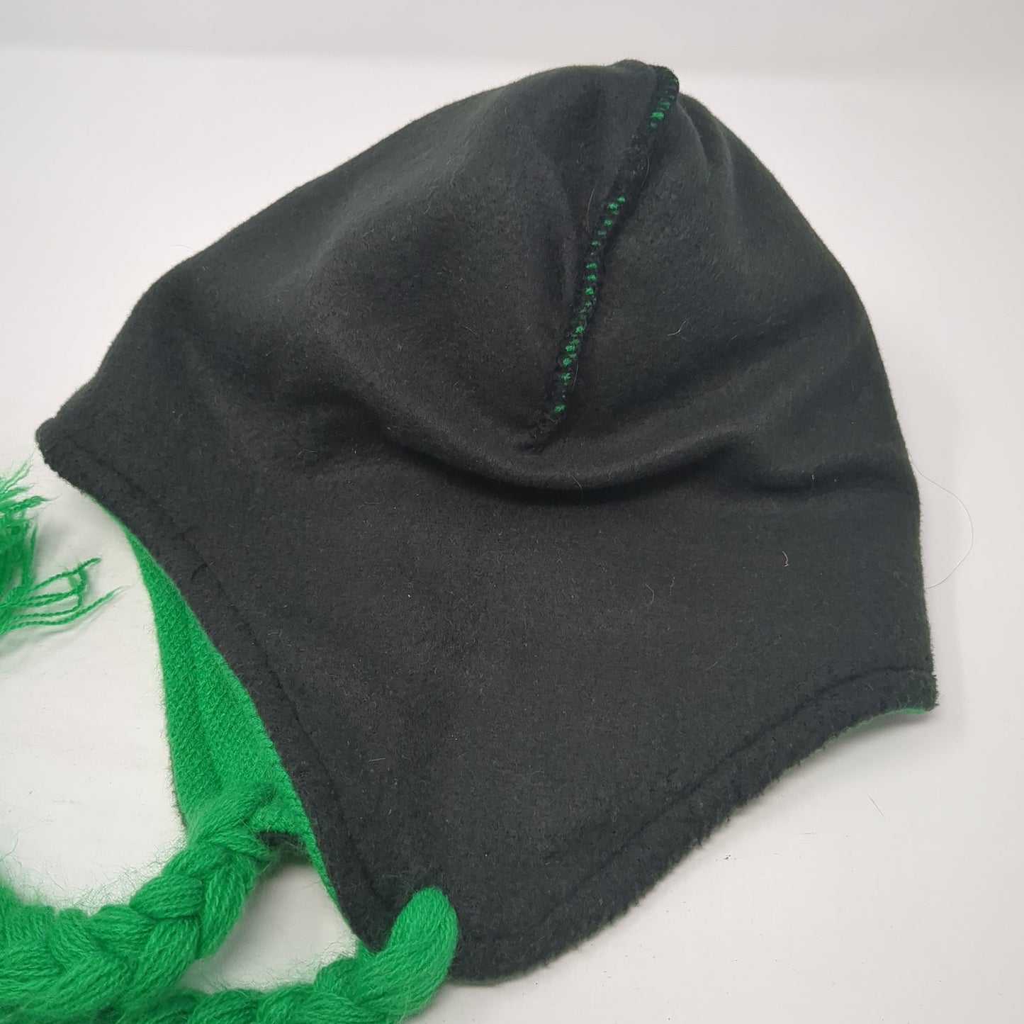 Dr. Seuss The Grinch Knit Beanie Hat Green One Size Braided Embroidered