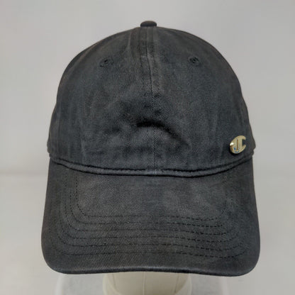 Champion Slideback Hat Black OSFA Embroidered Adjustable C Logo