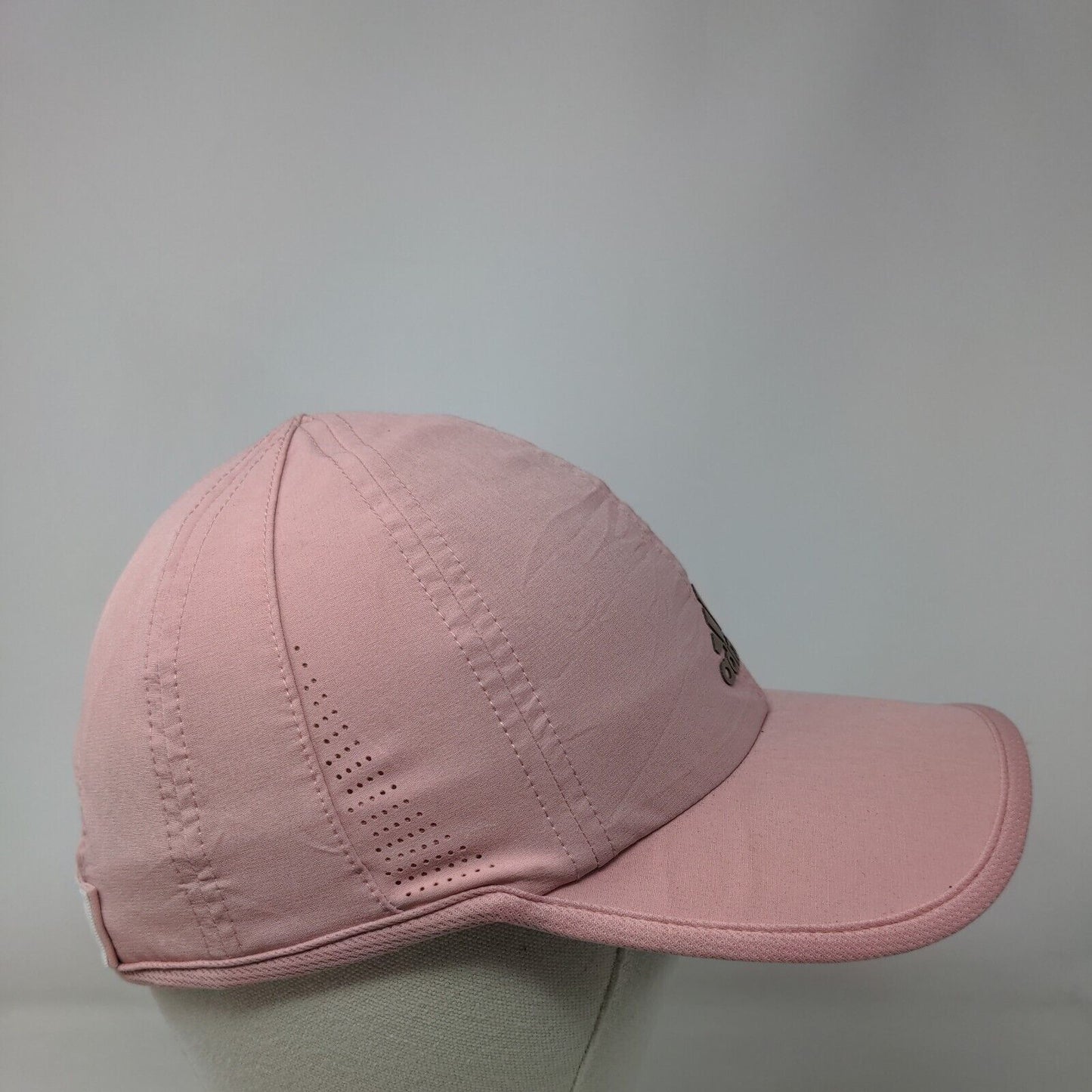 Adidas Aeroready Strapback Hat Pink One Size Adjustable Breathable 6 Panel