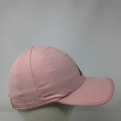 Adidas Aeroready Strapback Hat Pink One Size Adjustable Breathable 6 Panel