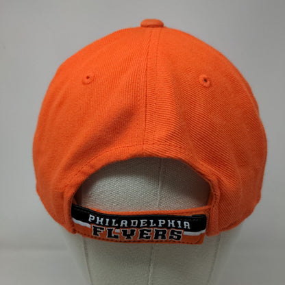 Reebok NHL Men's Strapback Hat Orange OSFA Embroidered Philadelphia Flyers Logo