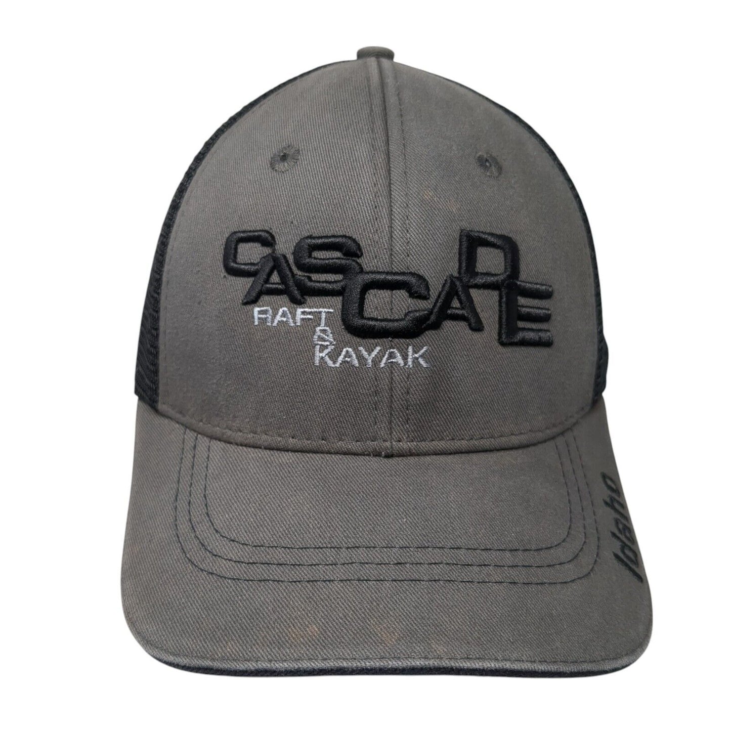 Cascade Raft & Kayak Snapback Trucker Hat Gray One Size Mesh Back