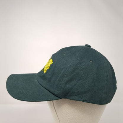 Sunflower Strapback Hat Green One Size Adjustable Embroidered Eco Range Cotton