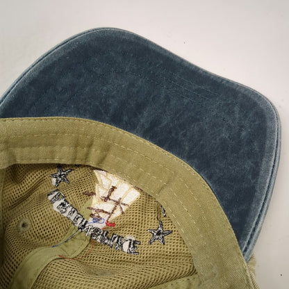 Adams Baseball Cap Green Blue One Size Marlinspike Magazine Sailing Ship Hat