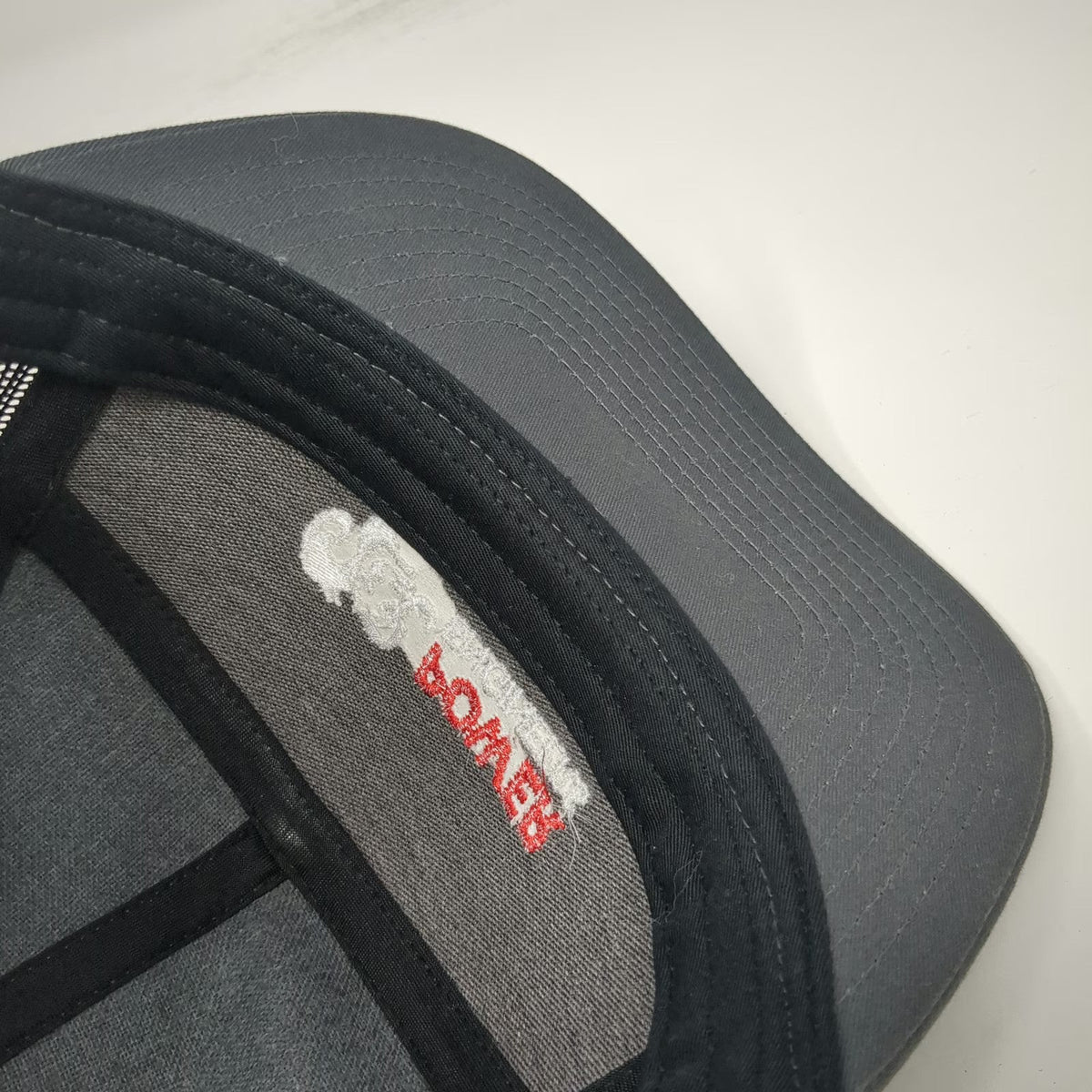 Richardson Trucker Hat Gray One Size Power Engineers Ram Logo Flat Bill Hat