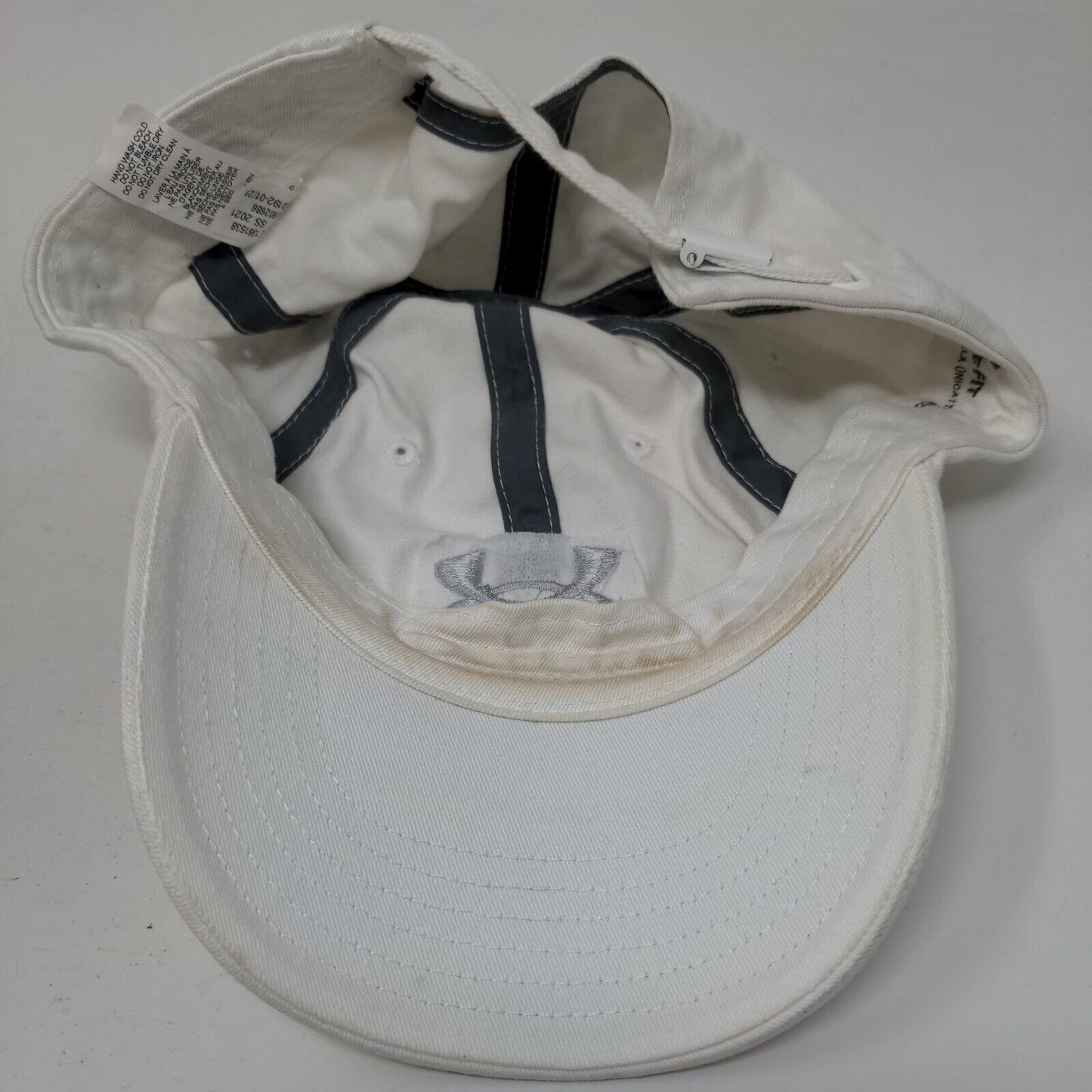 Under Armour Women's Slideback Hat White OSFM Embroidered 6 Panel