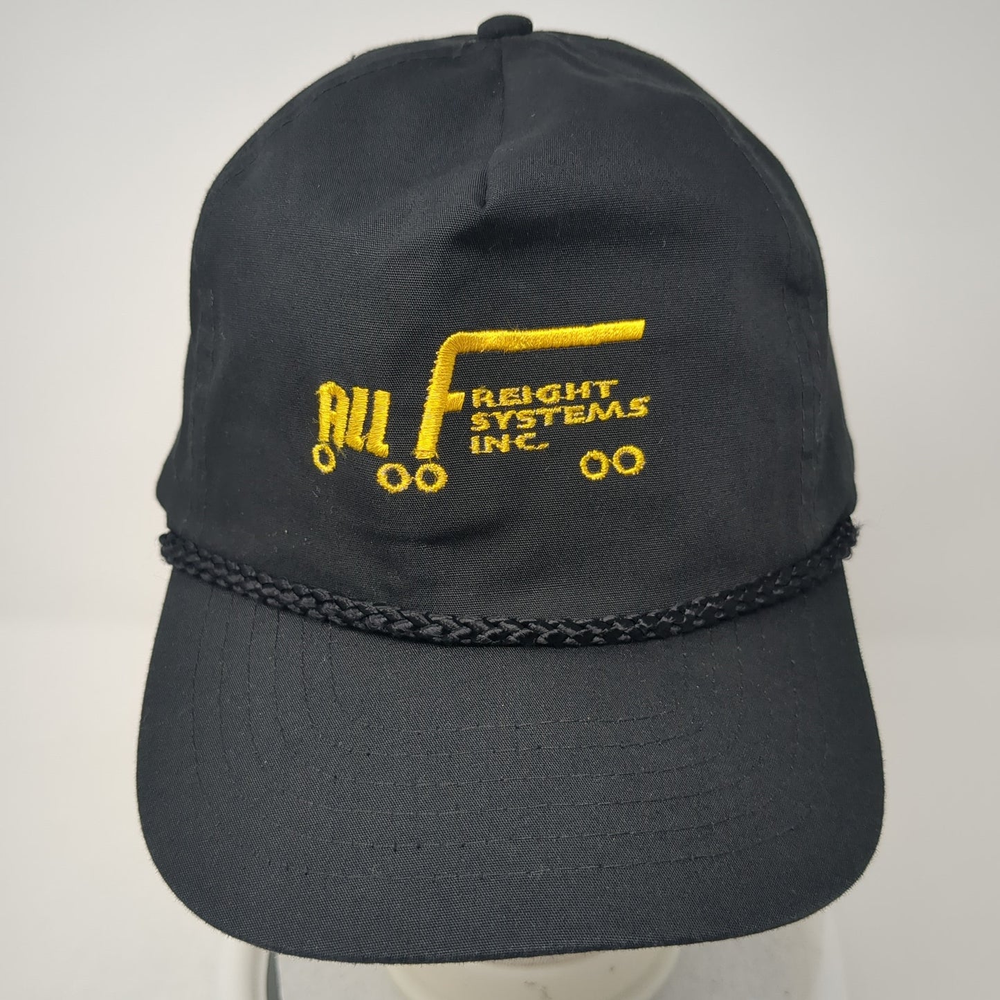 All Freight Systems Inc Snapback Hat Black OS Adjustable Embroidered Rope KC