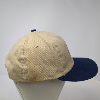 Beige Blue Freeport Container Port Team Freeport Snapback Hat One Size USA Made