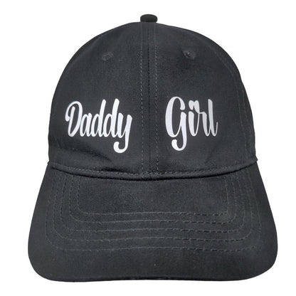 Daddy Girl Slideback Hat Black OSFM Adjustable 6 Panel Vent Holes