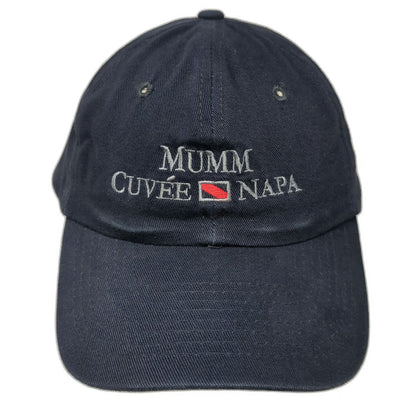 Basic Hat Mumm Cuvee Napa Blue One Size Baseball Cap Hat Slideback Embroidered