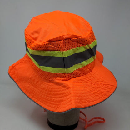 Ironwear Men's Boonie Hat Orange Reflective Safety 100% Polyester