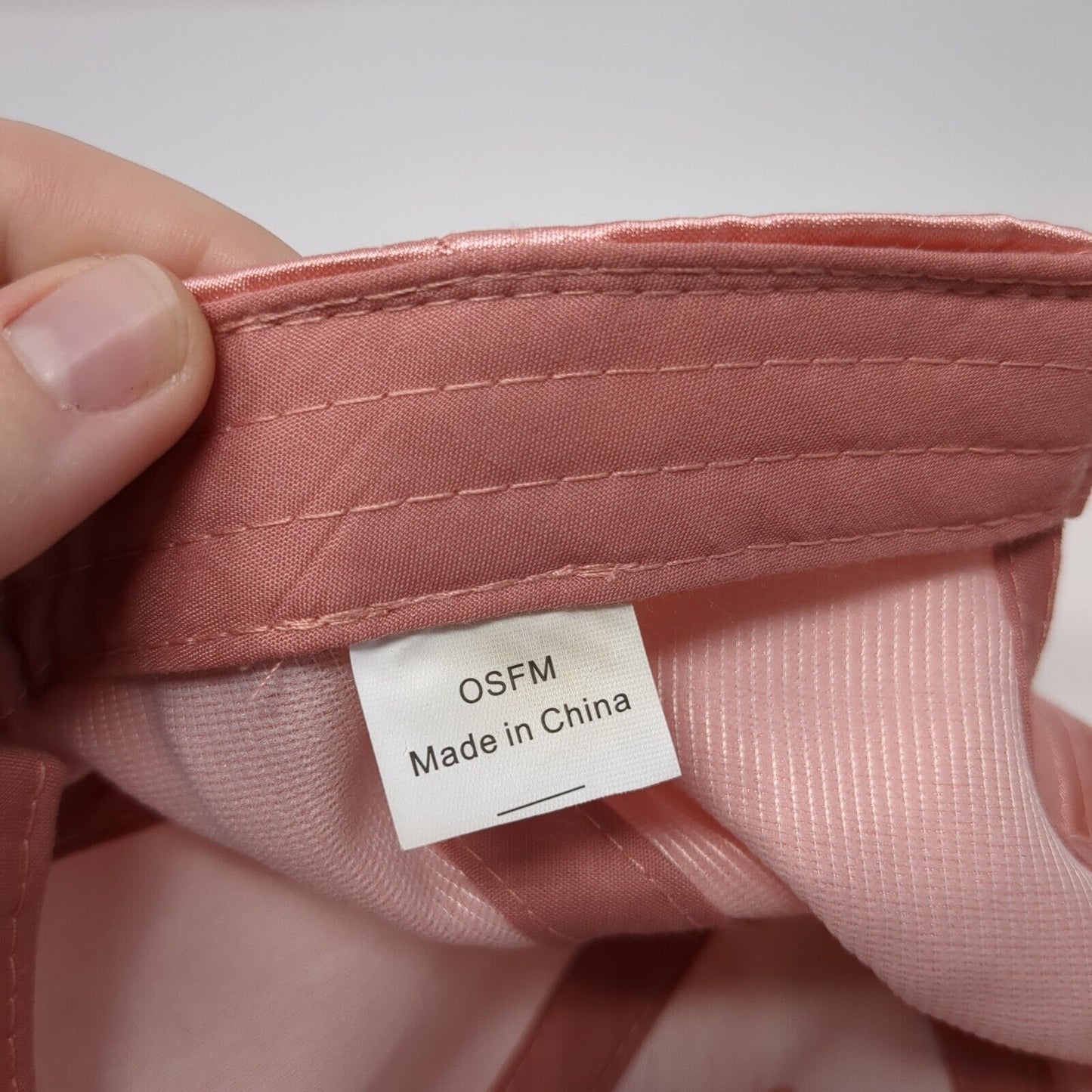 Unbranded Slideback Hat Pink OSFM Solid Adjustable Blank 6 Panel