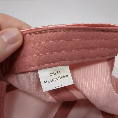 Unbranded Slideback Hat Pink OSFM Solid Adjustable Blank 6 Panel