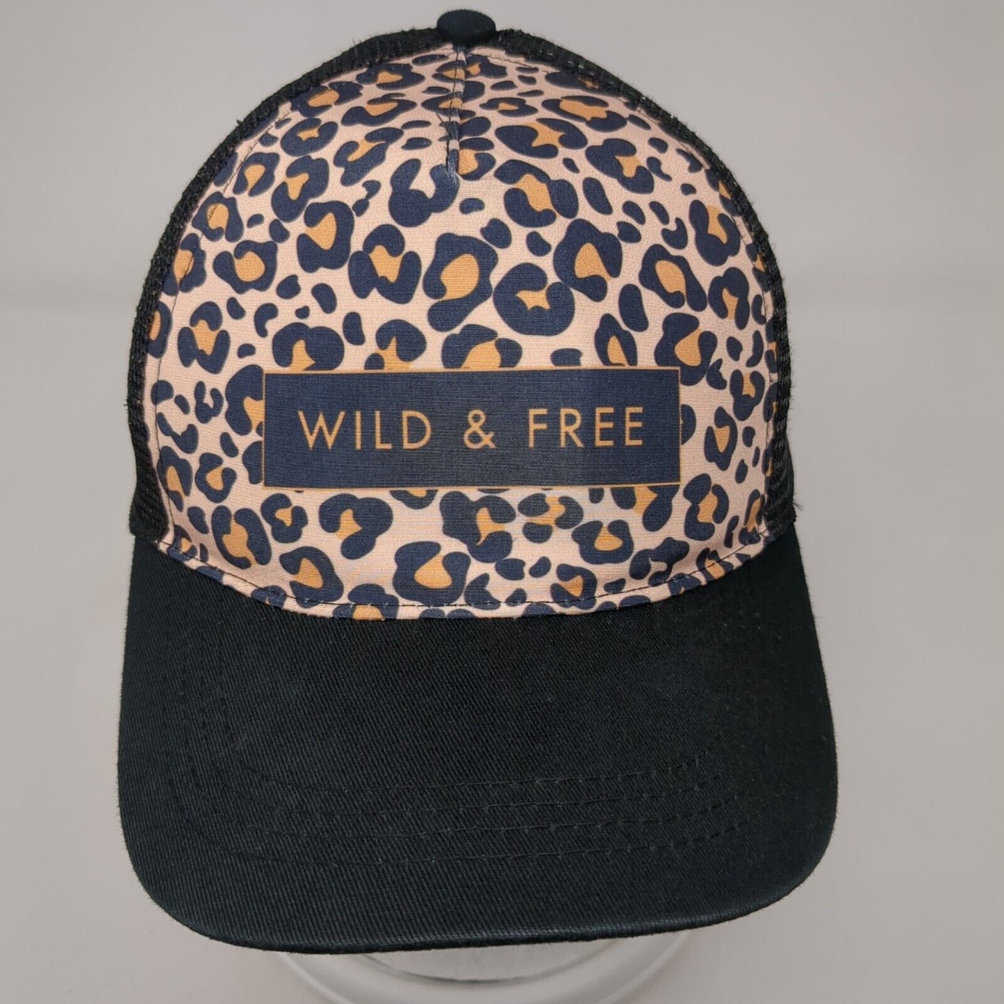 Wild & Free Snapback Mesh Back Trucker Hat Multi One Size Animal Print