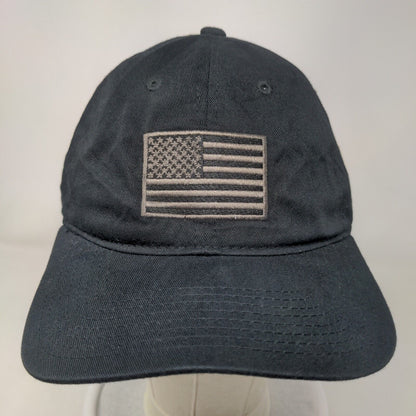 American Flag Slideback Hat Black One Size Patriotic Rapid Dominance