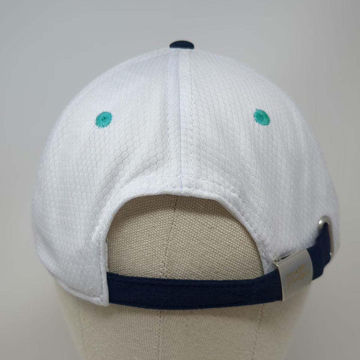 Macron Baseball Cap White One Size PGA Jr League Patterned Underbill Golf Hat