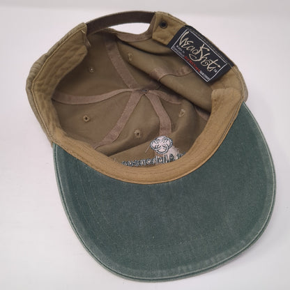 Saint Alphonsus Slideback Hat Multi One Size Colorblock Leather Strap