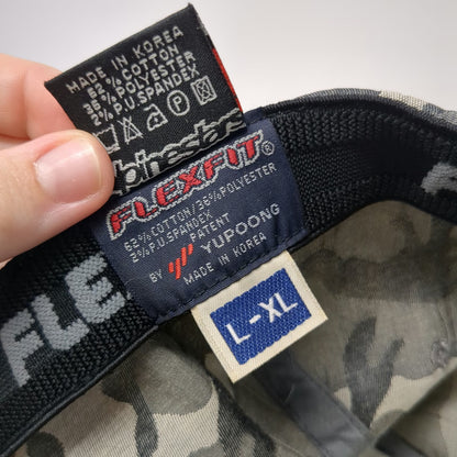 Alpinestars Baseball Cap Gray Camo XL Fitted Flexfit Hat Logo A-Star Graphic