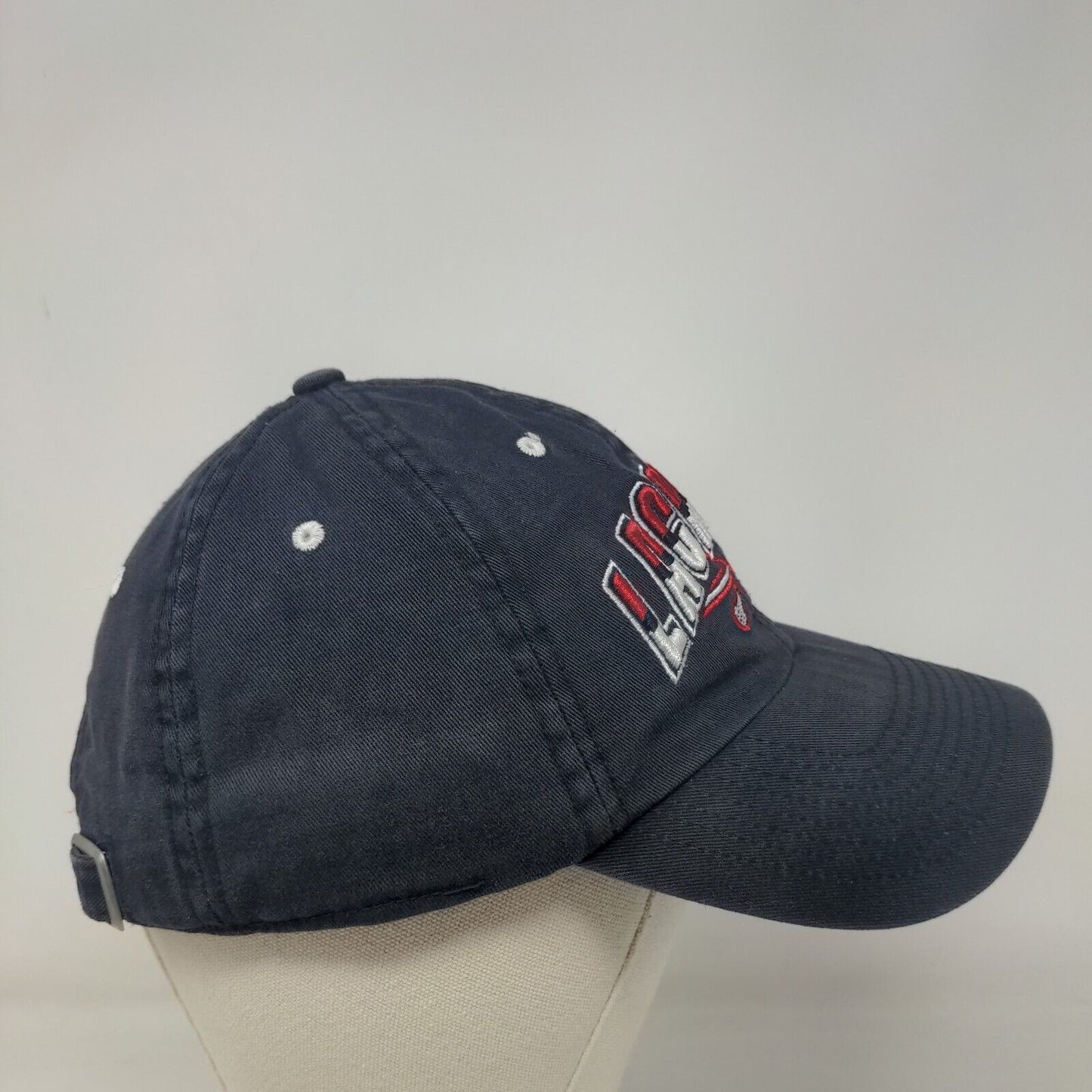 Lids Men's Slideback Hat Blue OSFA Embroidered Lacrosse Big Logo Cotton