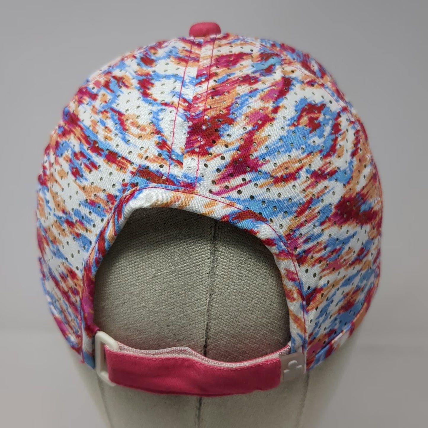 Boco Gear Ironman Pink Baseball Cap One Size Perforated M-Dot Running Hat