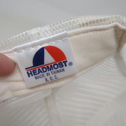 Headmost Fleetwood Trucker Hat White One Size Mesh Snapback Foam Front Rope