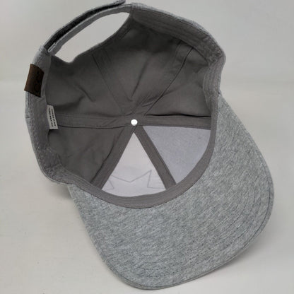 Glitter Star Strapback Hat Gray One Size Adjustable Lightweight 6 Panel Cotton