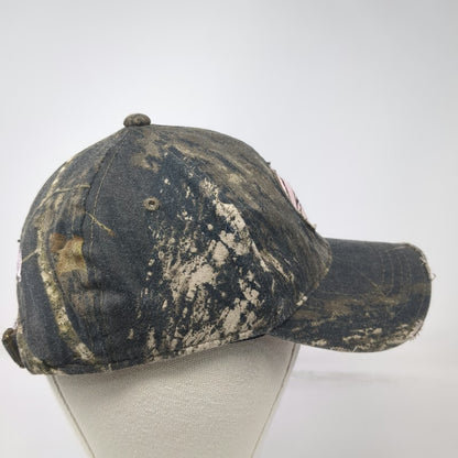 RedHead Baseball Cap One Size Green Camo Pink Distressed Outdoor Hunting Hat