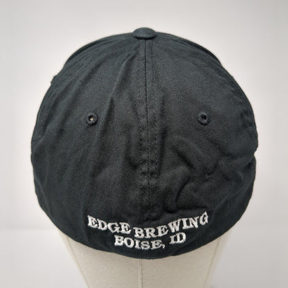 Edge Brewing Boise ID Fitted Hat Black S/M Embroidered Flexfit Yupoong