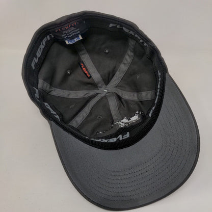 Strong Tuesday Fitted Hat Gray L-XL Embroidered Flexfit Yupoong