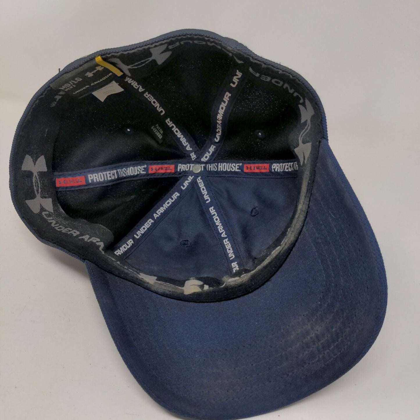 Under Armour HeatGear Fitted Hat Blue M/L Embroidered Protect This House
