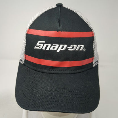Snap-on Trucker Hat Black One Size Snapback Mesh Red Underbill Tool Logo Wrench