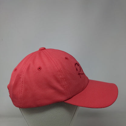 The Refuge Strapback Hat Pink One Size Embroidered 6 Panel Town Talk